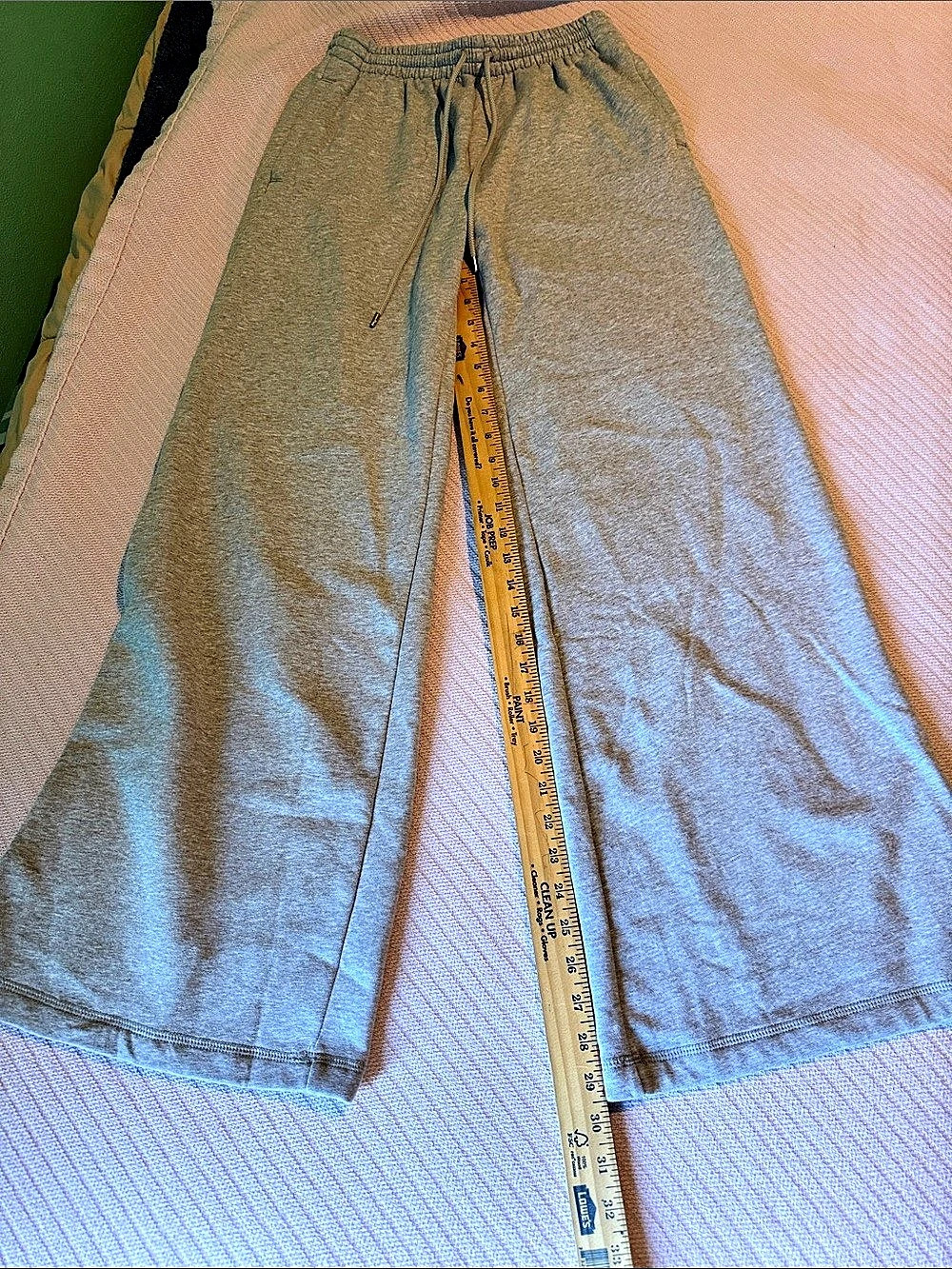 Victoria's Secret Iconic Fleece Wide-Leg Sweatpant Gray
